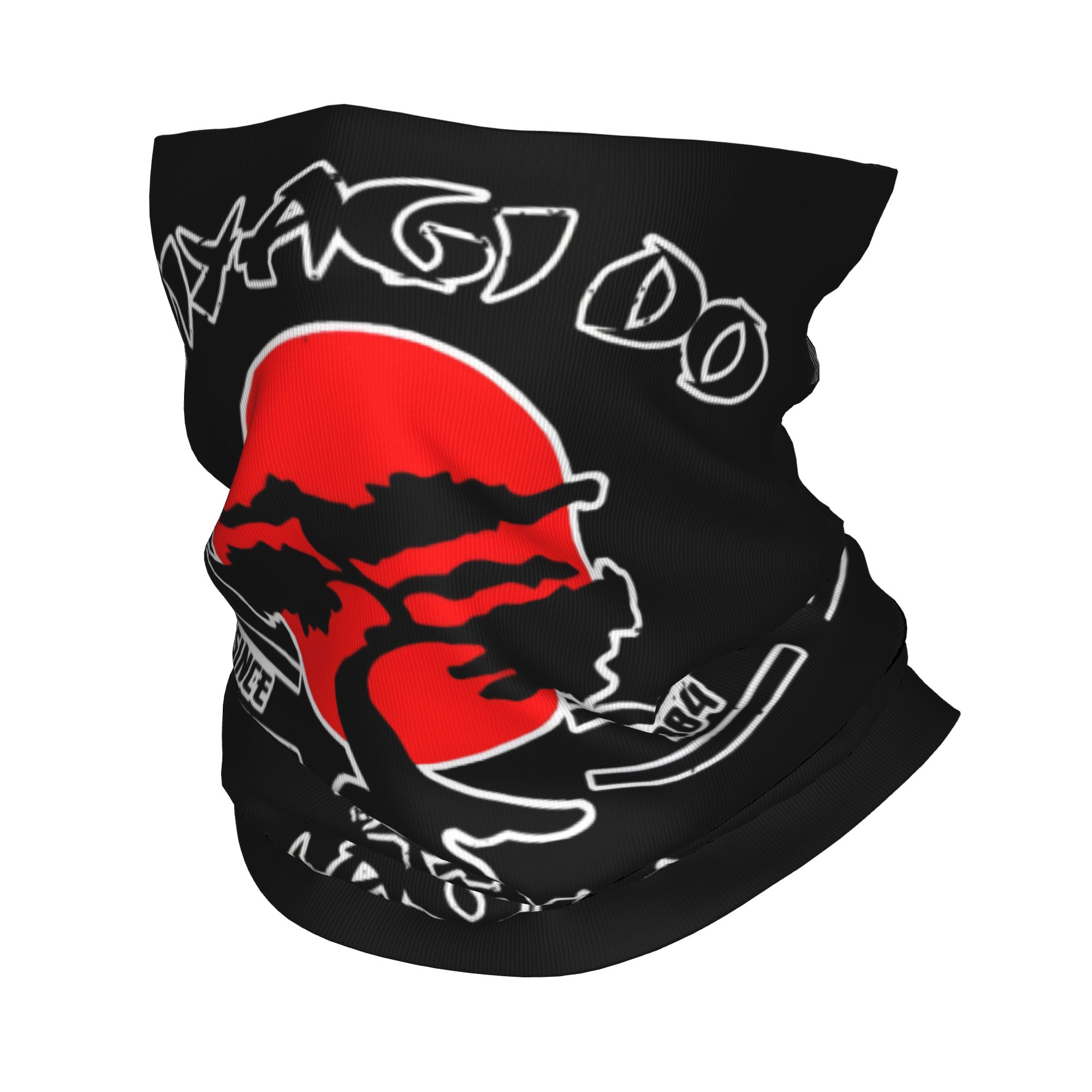 Neck Gaiter Fleece - Personalizowany K-Karates Retro Japoński Program Kreskówkowy